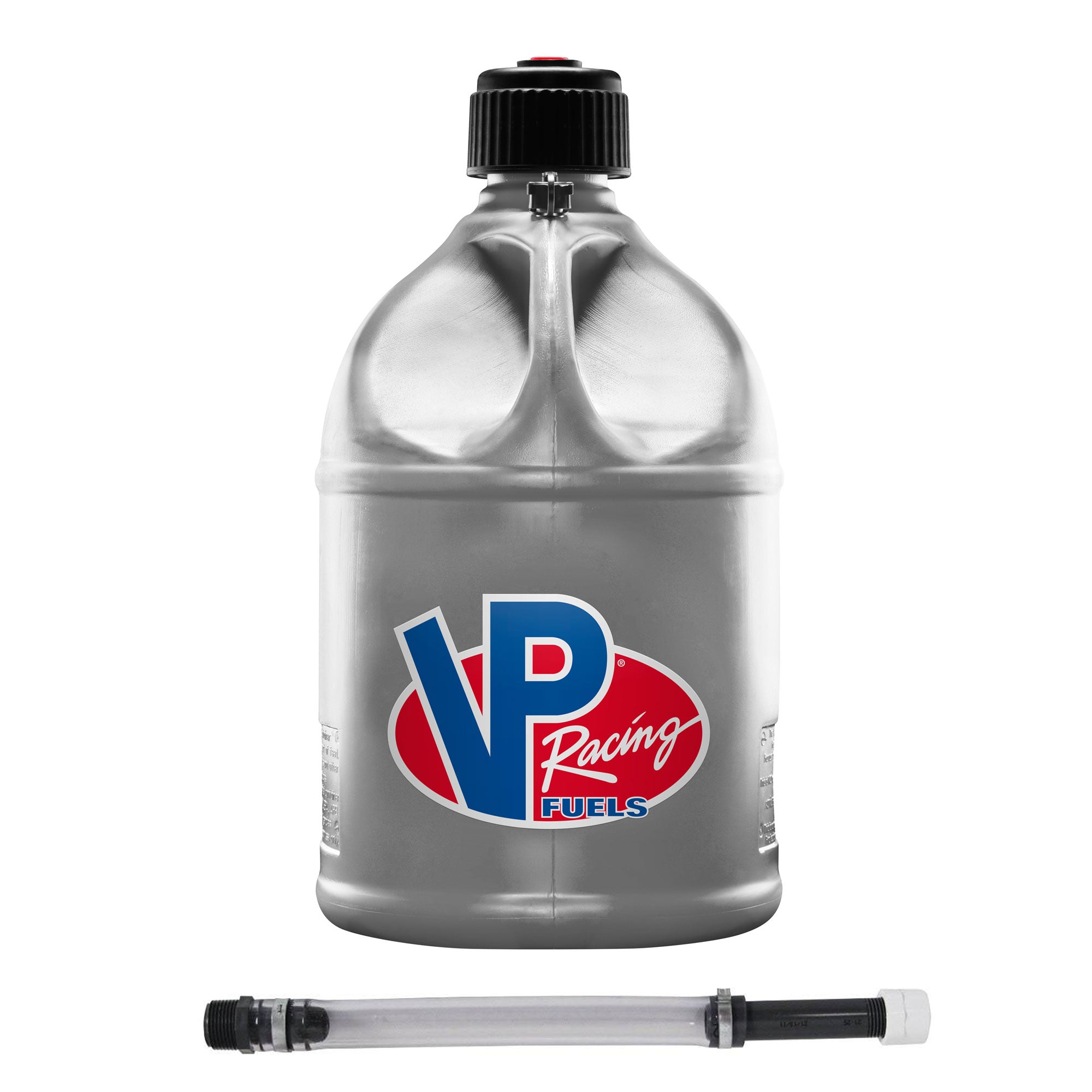 VP Racing Motorsport 5 Gallon Round Plastic Utility Jug Can & Deluxe 14" Hose