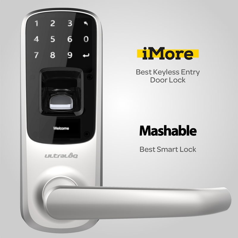 U-Tec Ultraloq UL3 BT 2nd Gen 5 in 1 Smart Home Door Lock, WIFI Bridge, Silver