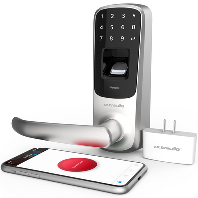 U-Tec Ultraloq UL3 BT 2nd Gen 5 in 1 Smart Home Door Lock, WIFI Bridge, Silver