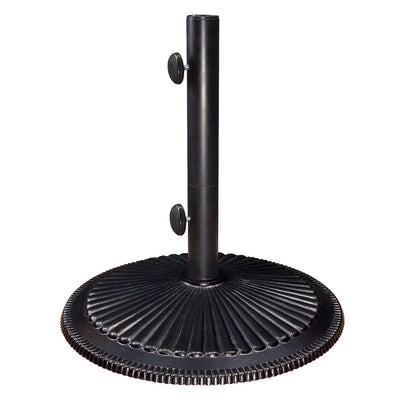 SimplyShade Coral Free Standing 50 Pound Cast Iron Umbrella Base, Black (Used)