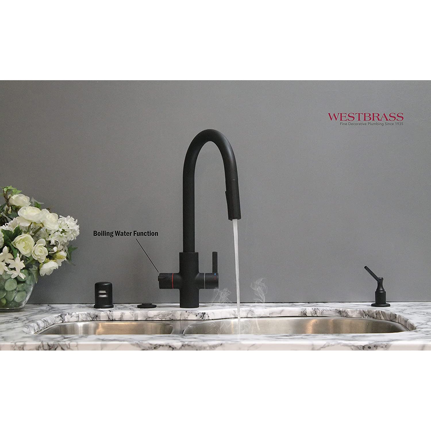 Westbrass HotMaster 4in1 Hot Water Dispenser Faucet w/ Hot Tank (For Parts)