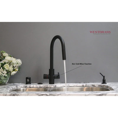 Westbrass HotMaster 4in1 Hot Water Dispenser Faucet w/ Hot Tank (For Parts)