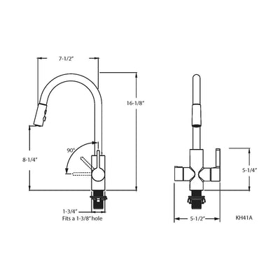 HotMaster 4in1 Hot Water Dispenser Faucet w/ Hot Tank, Stainless Steel(Open Box)