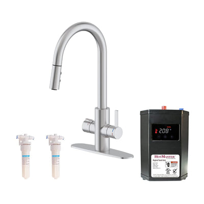 HotMaster 4in1 Hot Water Dispenser Faucet w/ Hot Tank, Stainless Steel(Open Box)