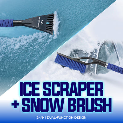 Snow Joe 2 Pack 27" Jumbo Multi-Purpose Ice Scraper & Snow Brush, SJEG-SB27X2 - VMInnovations