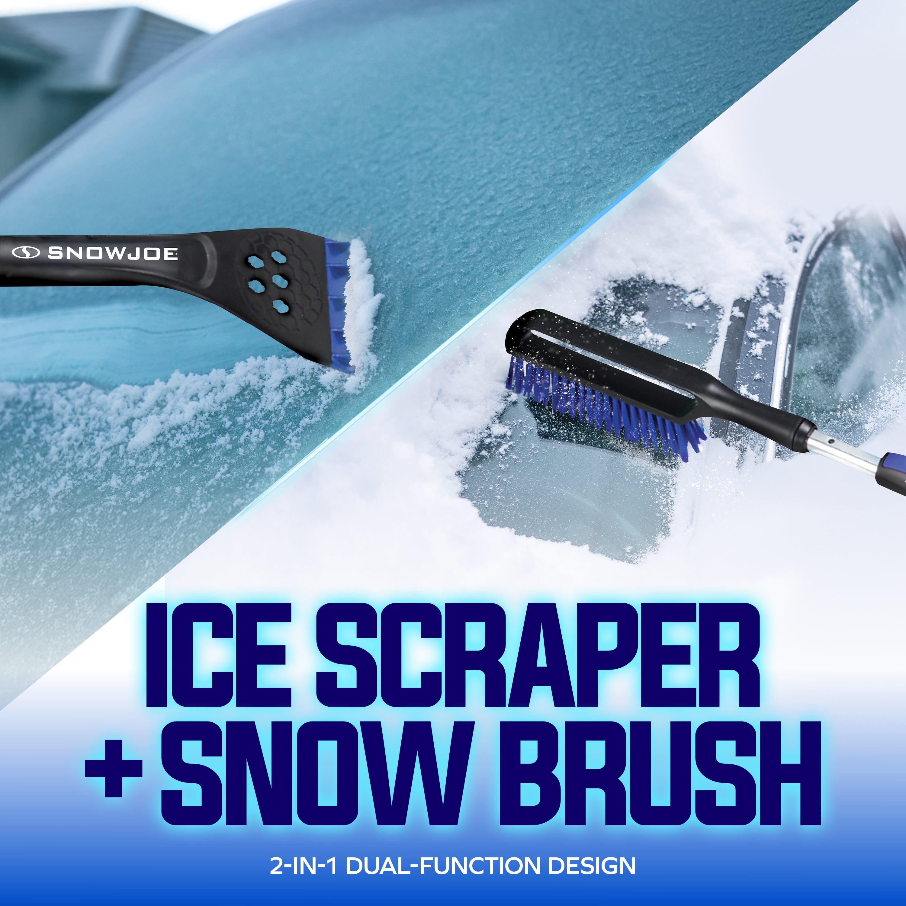Snow Joe 2 Pack 42" Jumbo Multi-Purpose Ice Scraper & Snow Brush (Open Box)