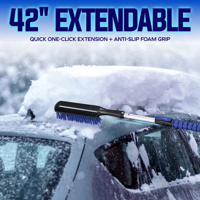 Snow Joe 2 Pack 42" Jumbo Multi-Purpose Ice Scraper & Snow Brush (Open Box)