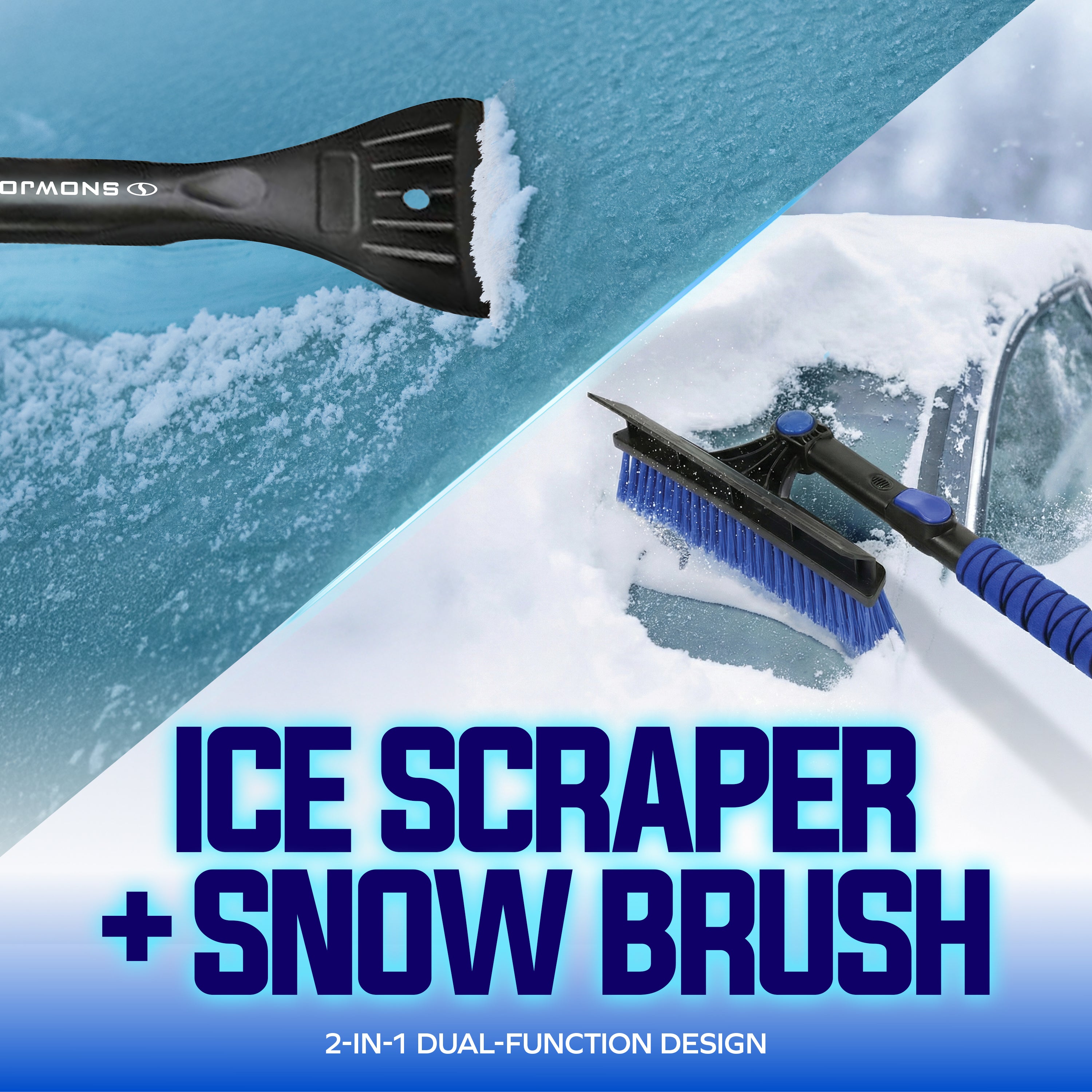 Snow Joe 45" Multi-Purpose Ice Scraper and Extendable Snow Brush (Open Box) - VMInnovations