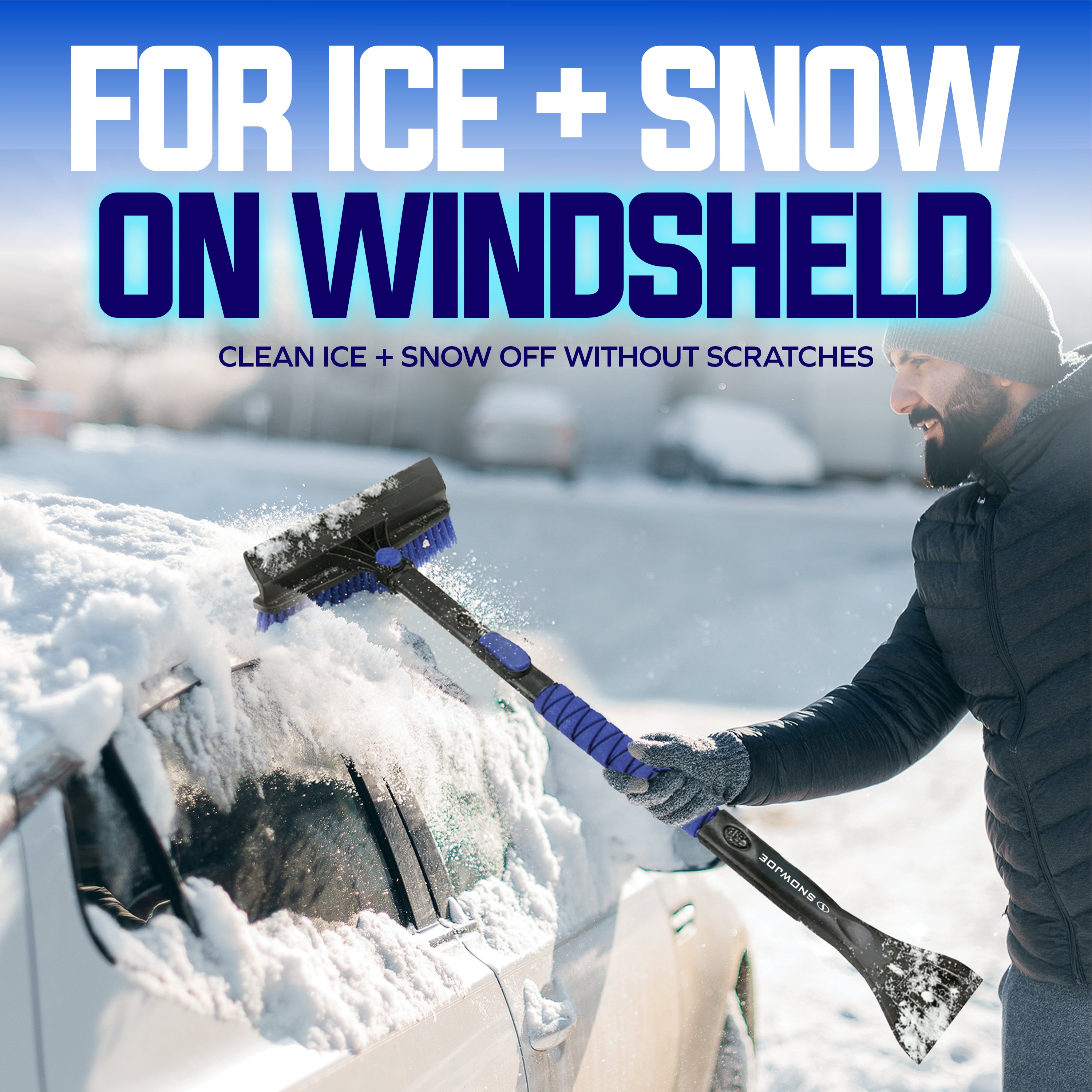 Snow Joe 45" Multi-Purpose Ice Scraper and Extendable Snow Brush (Open Box) - VMInnovations