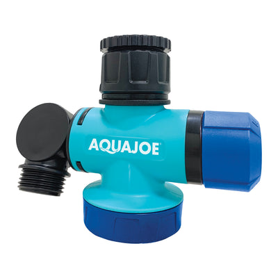 Aqua Joe 2 Pack Multi-Function Garden Hose Faucet Connector, 3/4" Spigot Adapter