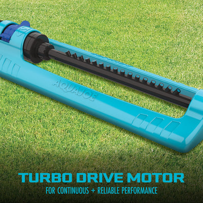 Aqua Joe Multi-Function Hose Nozzle with Smart Throttle & Oscillating Sprinkler