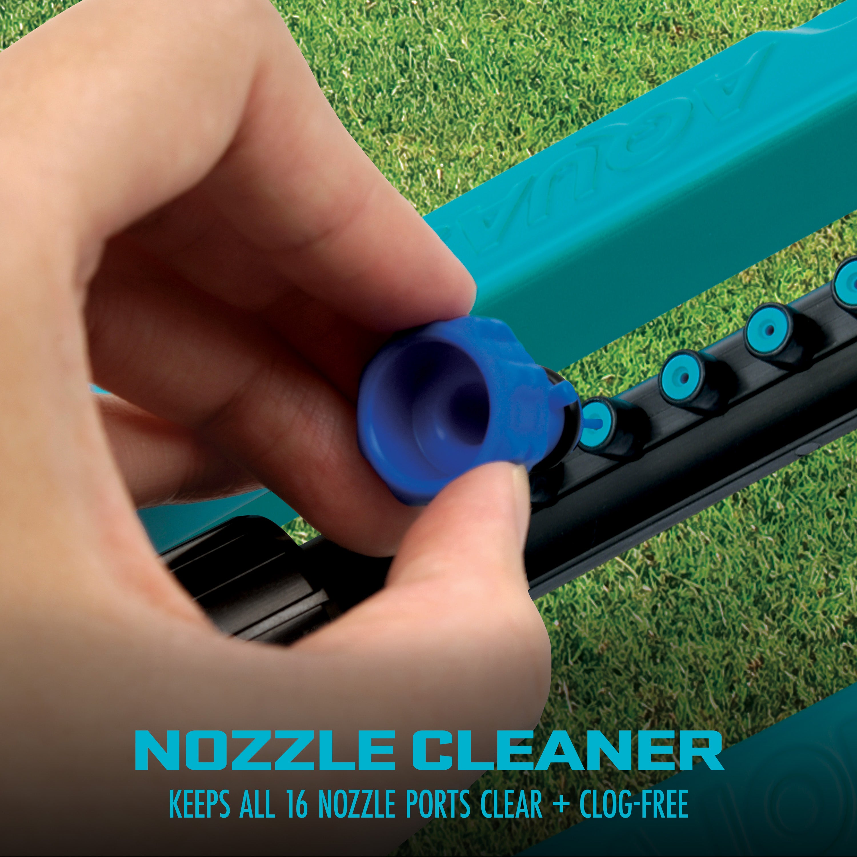 Aqua Joe Multi-Function Hose Nozzle with Smart Throttle & Oscillating Sprinkler