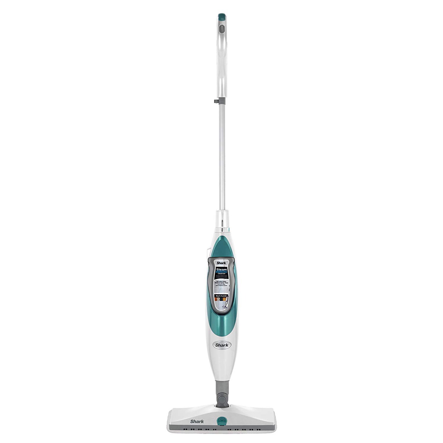 Shark SK410 Lightweight Steam and Spray Electric Floor Steamer Mop, White & Blue