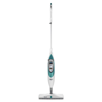 Shark SK410 Lightweight Steam and Spray Electric Floor Steamer Mop, White & Blue