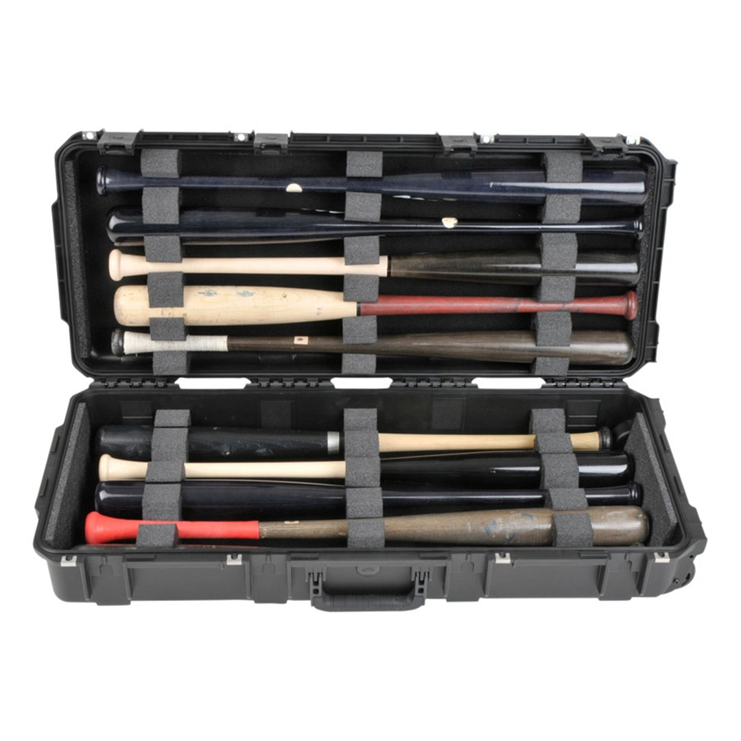 SKB iSeries Durable Baseball Bat Case for 10 Bats, Weatherproof, Secure Locks