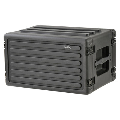 SKB 6U Shallow Roto Rack Case Gear Protector, Stackable, Waterproof, Black