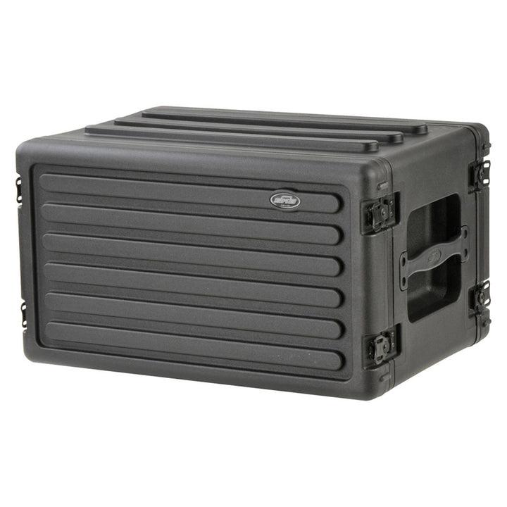 SKB 6U Shallow Roto Rack Case Gear Protector, Stackable, Waterproof, Black