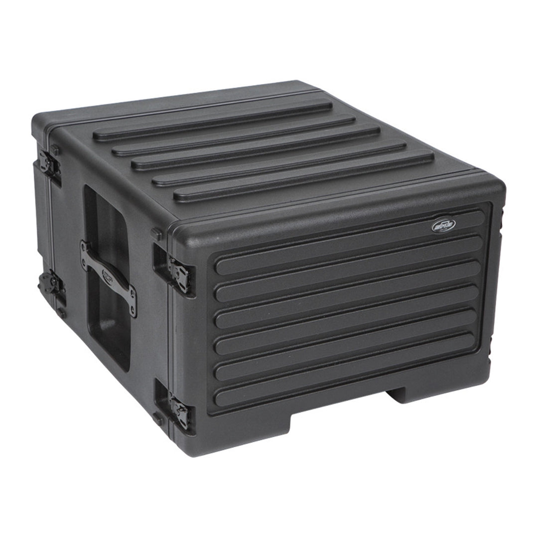 SKB 6U rSeries Rolling Rack with Integrated Back Wheels and 1-Touch Pull Handle