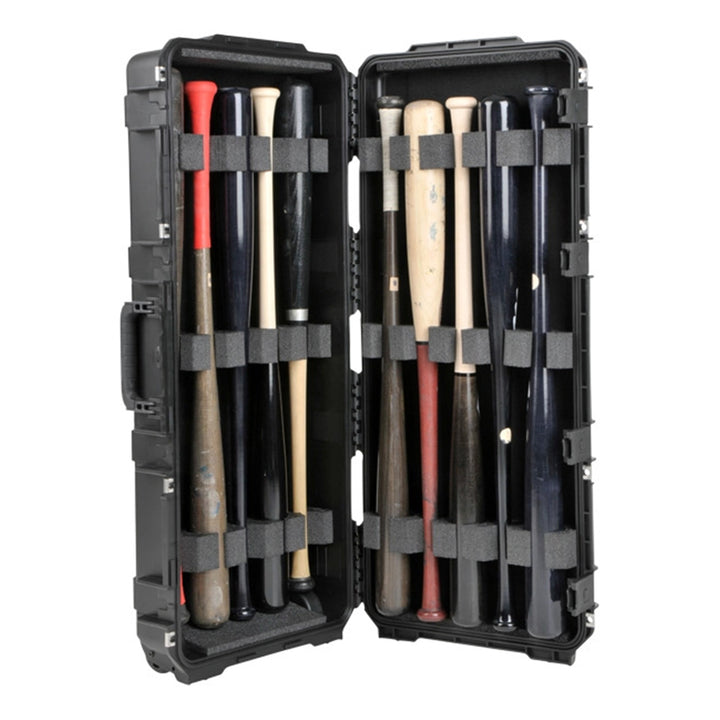 SKB iSeries Durable Baseball Bat Case for 10 Bats, Weatherproof, Secure Locks