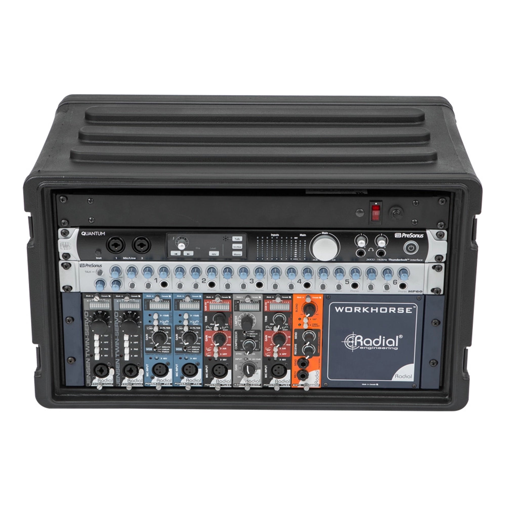 SKB 6U Shallow Roto Rack Case Gear Protector, Stackable, Waterproof (Open Box)