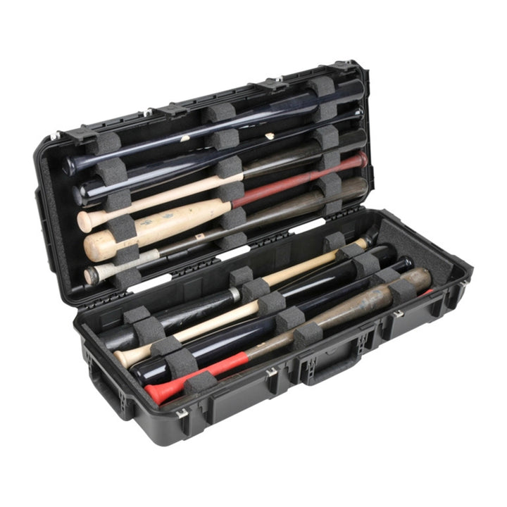 SKB iSeries Durable Baseball Bat Case for 10 Bats, Weatherproof, Secure Locks