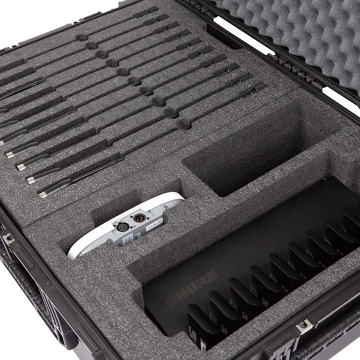 SKB iSeries Shure Microflex Hard Case, Waterproof Storage for Microphone Gear