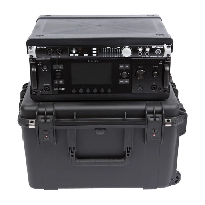 SKB 4U iSeries 13" Injection Molded Fly Rack with Built-In Wheels and Handle