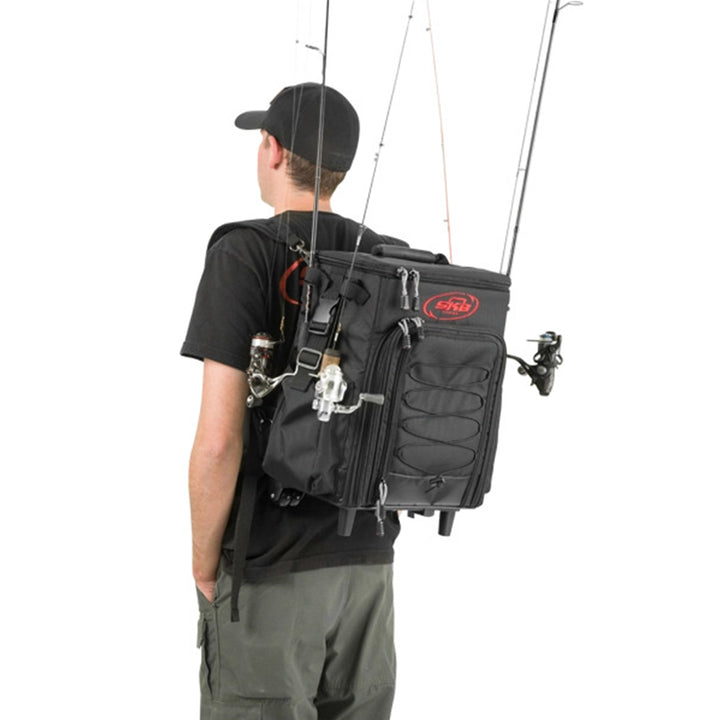 SKB Tak-Pak Backpack with Wheels, Removable Straps, and Retractable Pull Handle