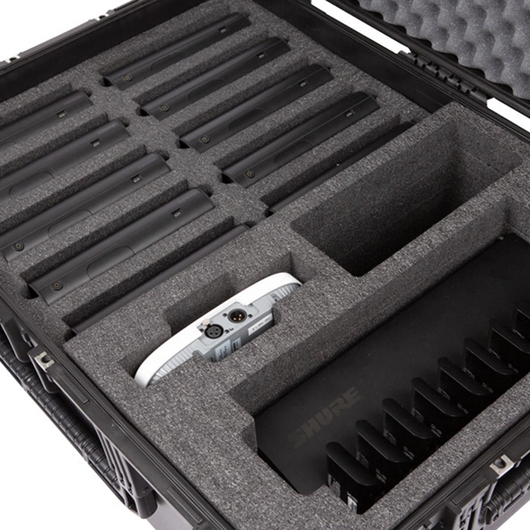 SKB iSeries Shure Microflex Hard Case, Waterproof Storage for Microphone Gear