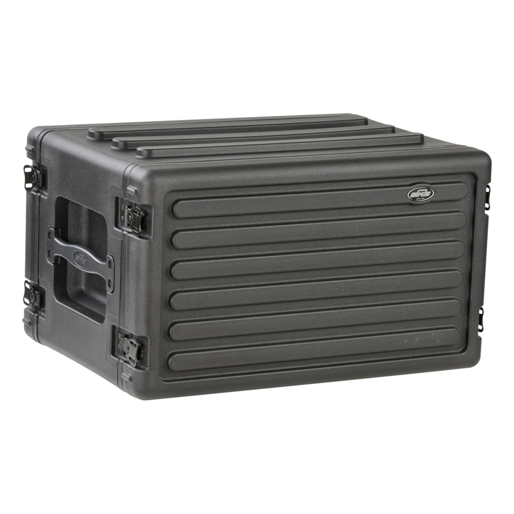 SKB 6U Shallow Roto Rack Case Gear Protector, Stackable, Waterproof, Black - VMInnovations