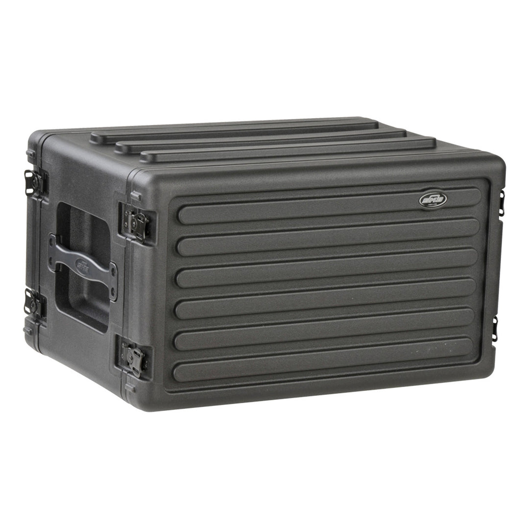 SKB 6U Shallow Roto Rack Case Gear Protector, Stackable, Waterproof, Black
