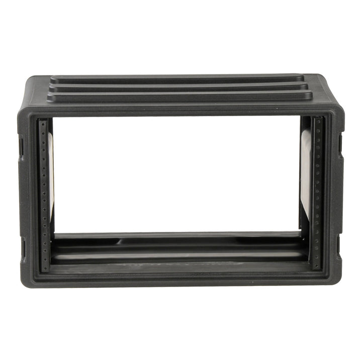 SKB 6U Shallow Roto Rack Case Gear Protector, Stackable, Waterproof, Black