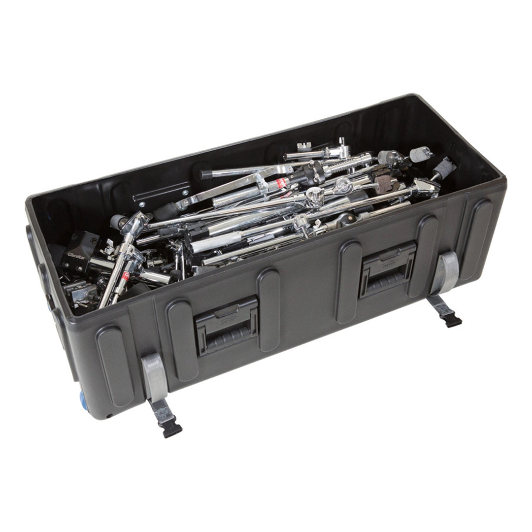 SKB Drum Hardware Case with Wheels, Durable Polyethylene Mobile Storage, Black