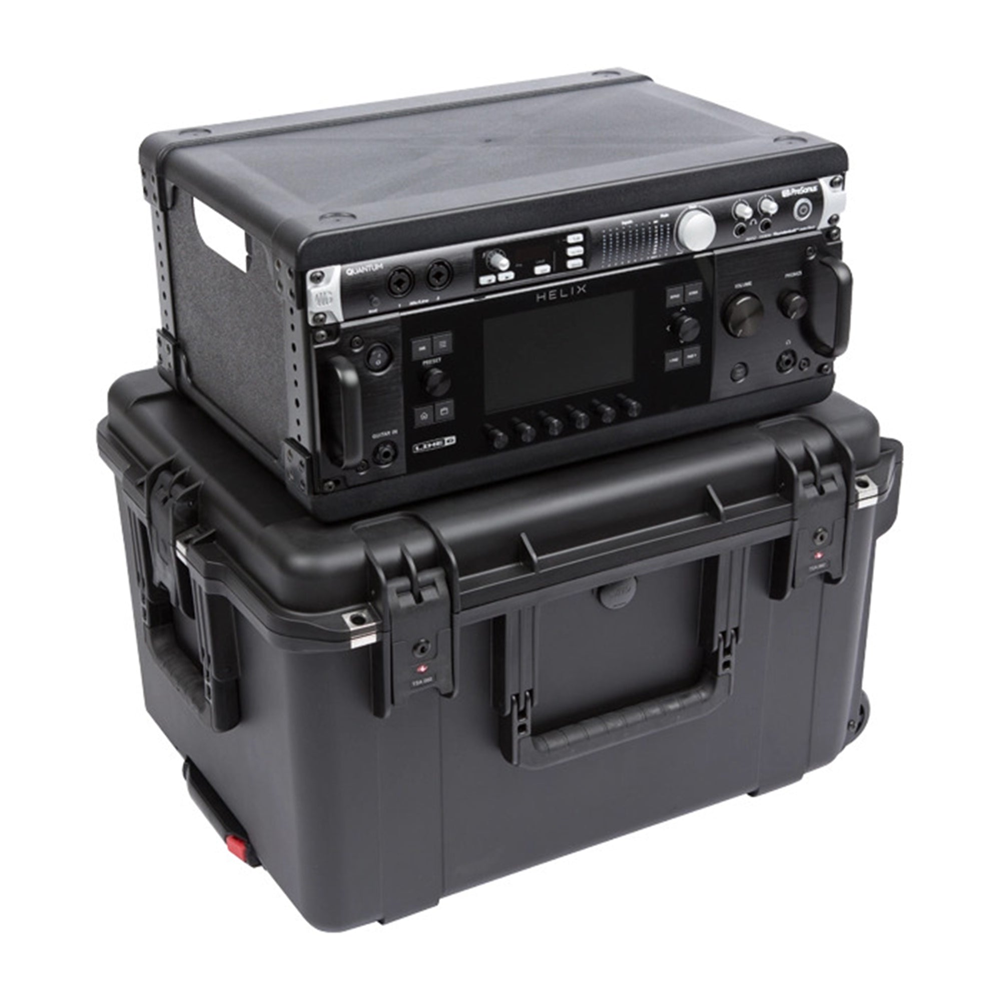 SKB 4U iSeries 13" Injection Molded Fly Rack with Built-In Wheels and Handle
