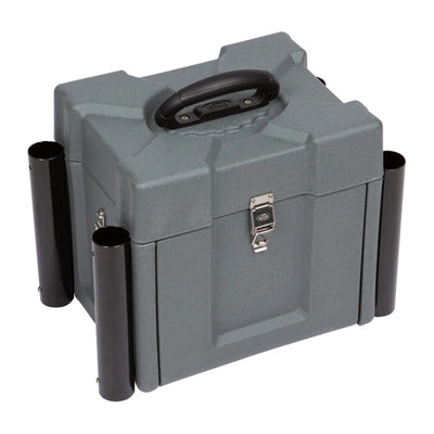SKB Medium Tackle Box, 4 Drawers with Dividers and 2 Soft Exterior Pockets, Gray - VMInnovations