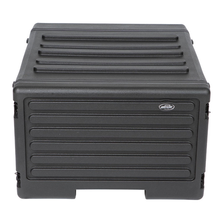 SKB 6U rSeries Rolling Rack with Integrated Back Wheels and 1-Touch Pull Handle