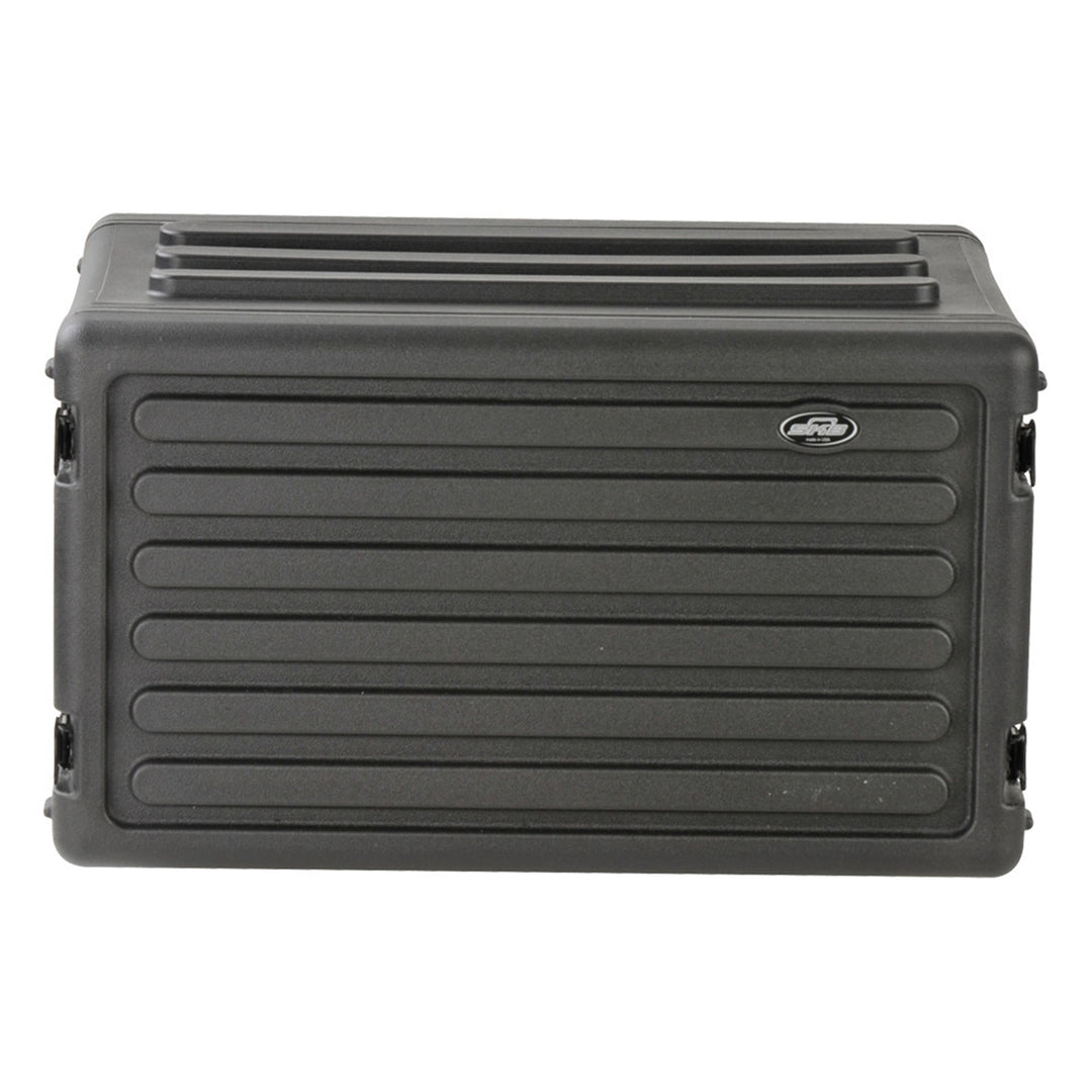 SKB 6U Shallow Roto Rack Case Gear Protector, Stackable, Waterproof, Black