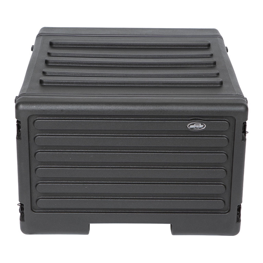 SKB 6U rSeries Rolling Rack with Integrated Back Wheels and 1-Touch Pull Handle