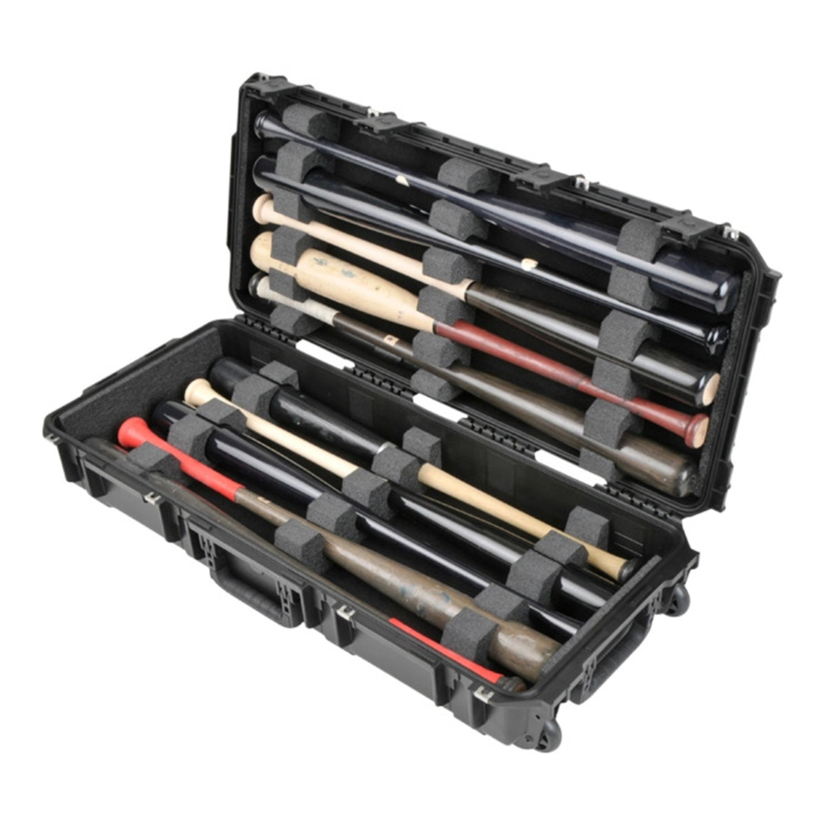 SKB iSeries Durable Baseball Bat Case for 10 Bats, Weatherproof, Secure Locks - VMInnovations