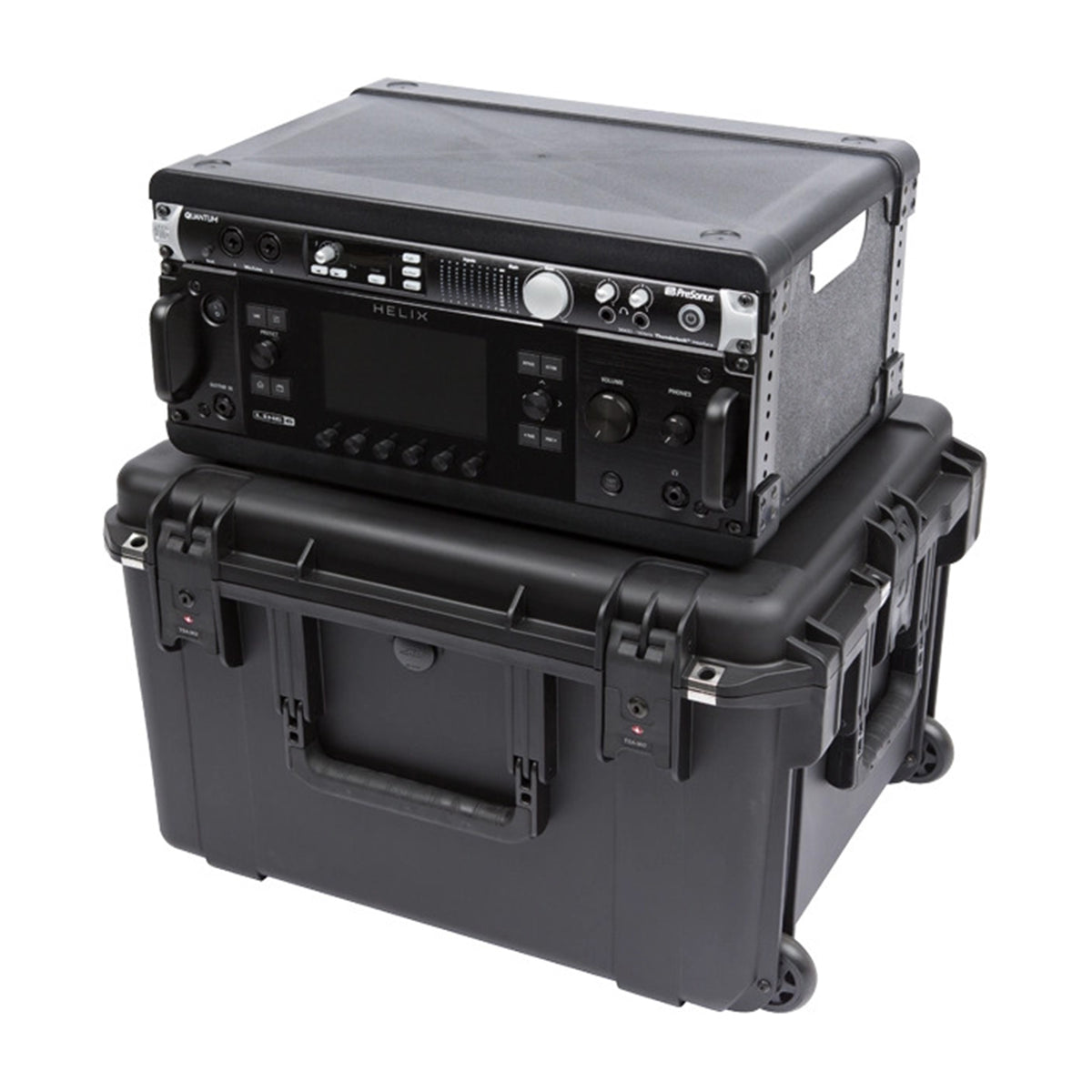 SKB 4U 13" Injection Molded Fly Rack w/Built-In Wheels & Handle (Open Box) - VMInnovations