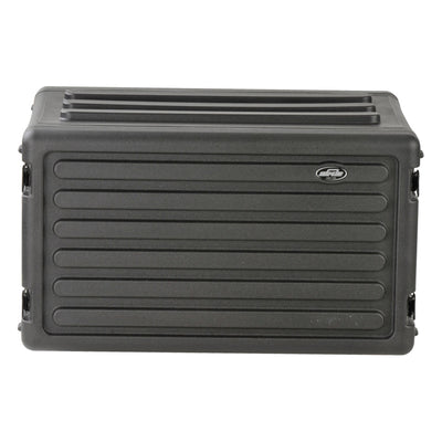 SKB 6U Shallow Roto Rack Case Gear Protector, Stackable, Waterproof, Black - VMInnovations