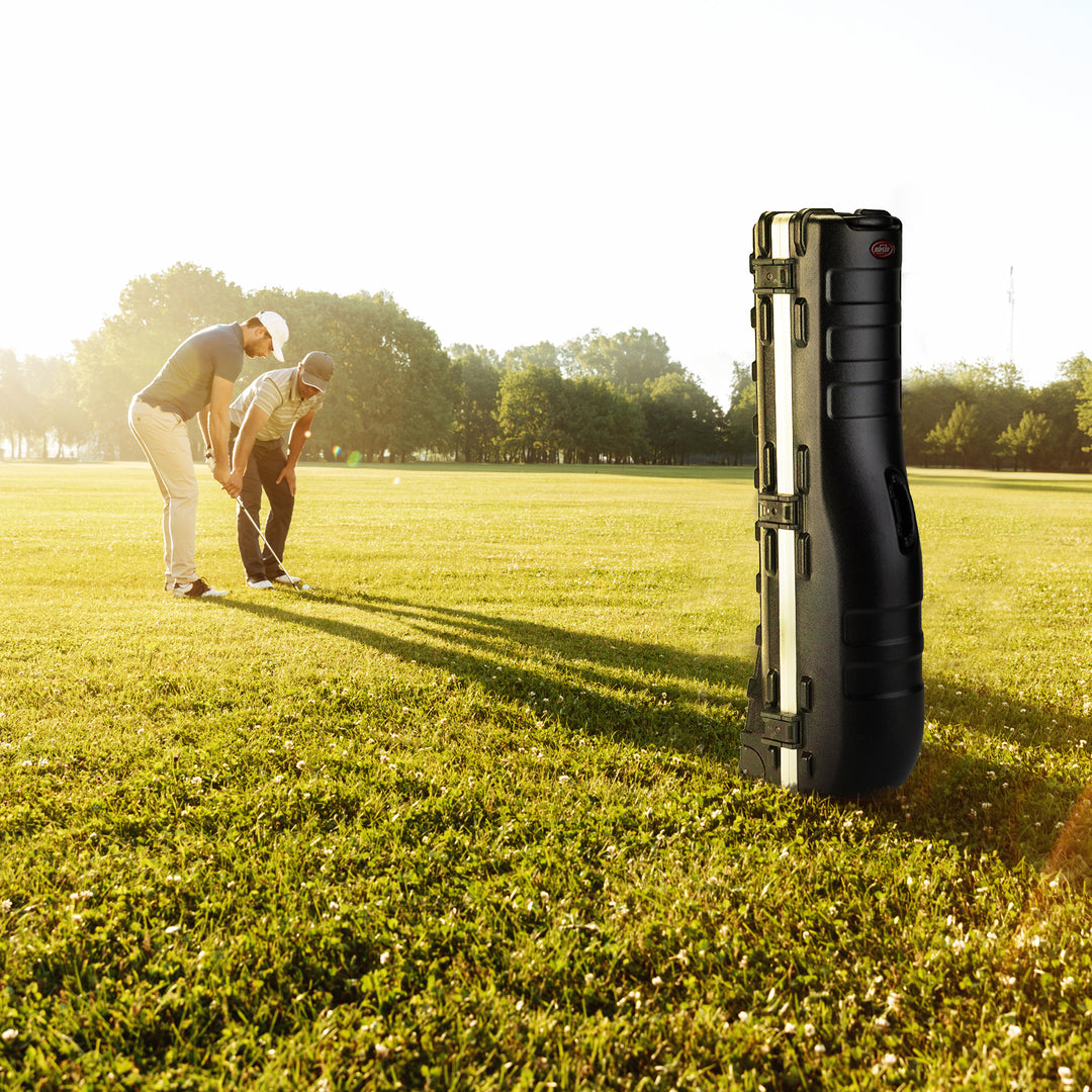 SKB Cases ATA Deluxe Plastic Storage Wheeled Golf Bag Travel Case (For Parts)