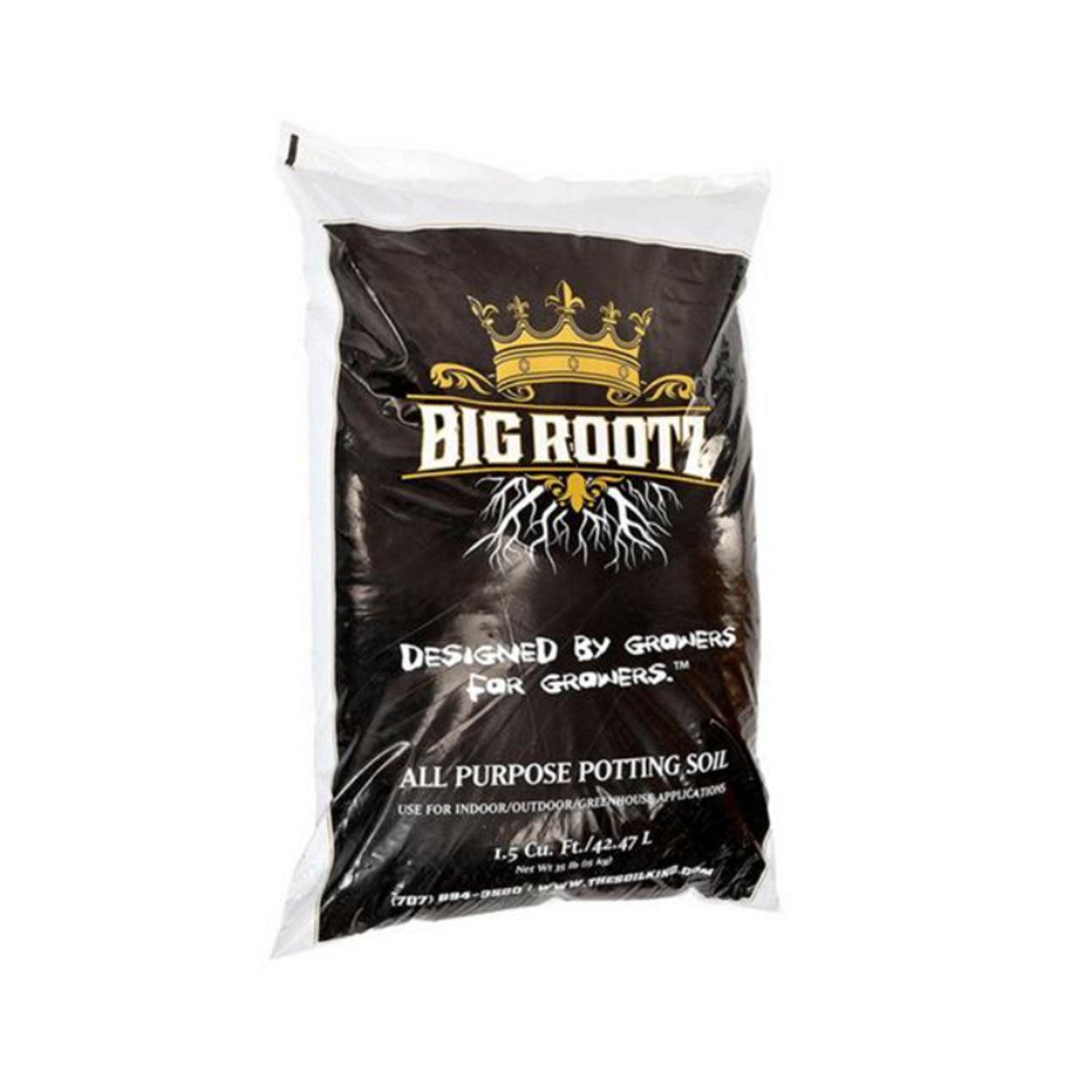 The Soil King Big Rootz 1.5 Cu. Ft Bag All Purpose Potting Soil for Root Growth - VMInnovations