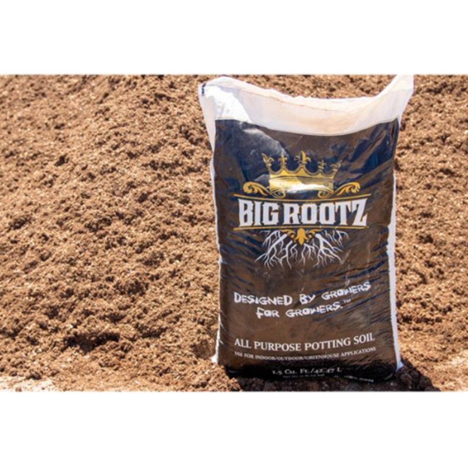 The Soil King Big Rootz 1.5 Cu. Ft Bag All Purpose Potting Soil for Root Growth - VMInnovations