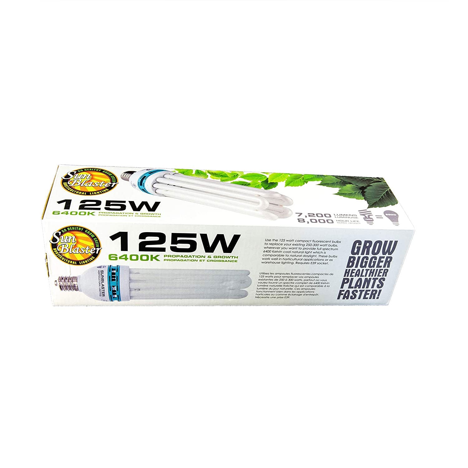 SunBlaster SL0900163 Full Spectrum CFL 6400K Self Ballasted Lamp, 125 Watts - VMInnovations