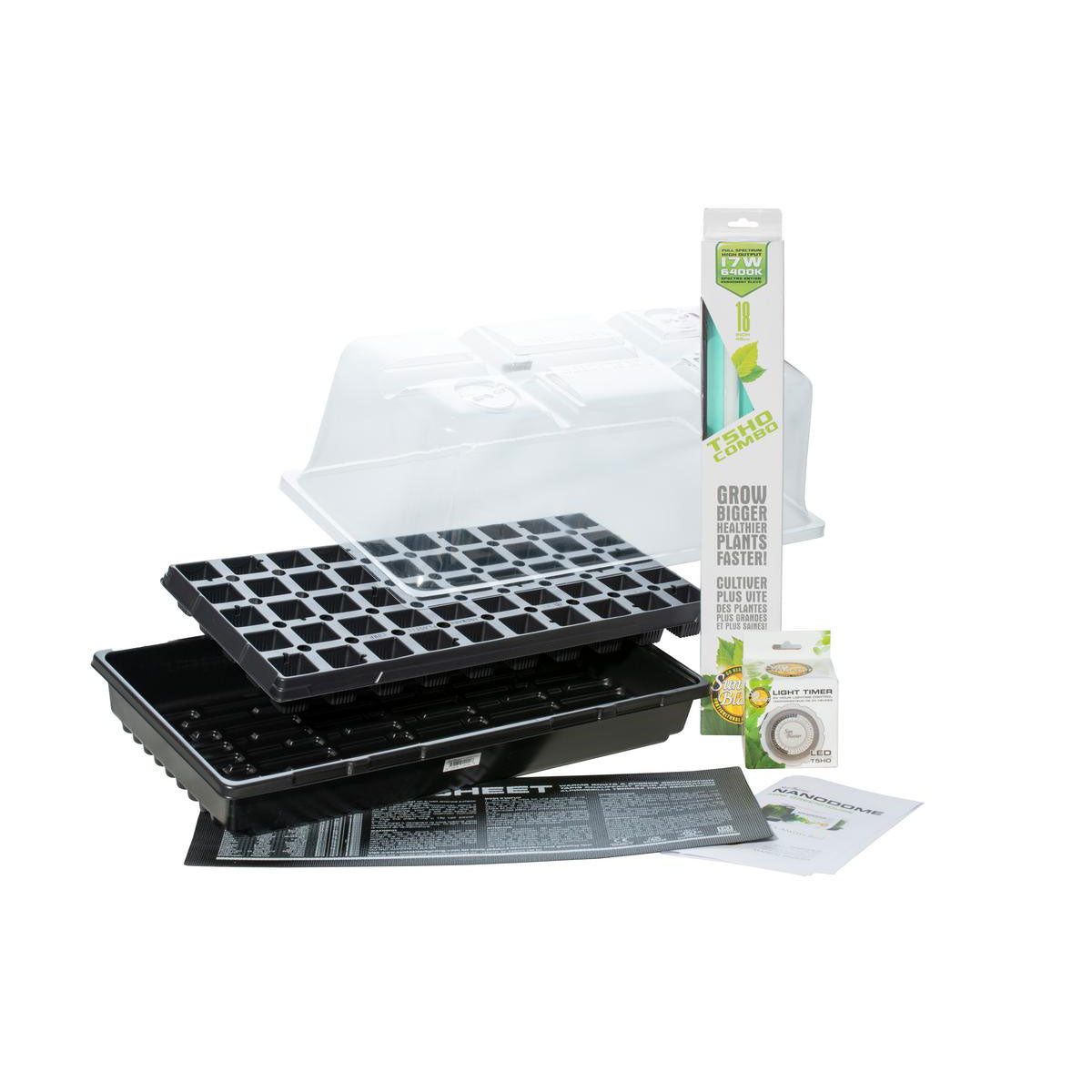 SunBlaster SL1611206 Grow Beginners Kit for Seed Starting & Plant Propagation