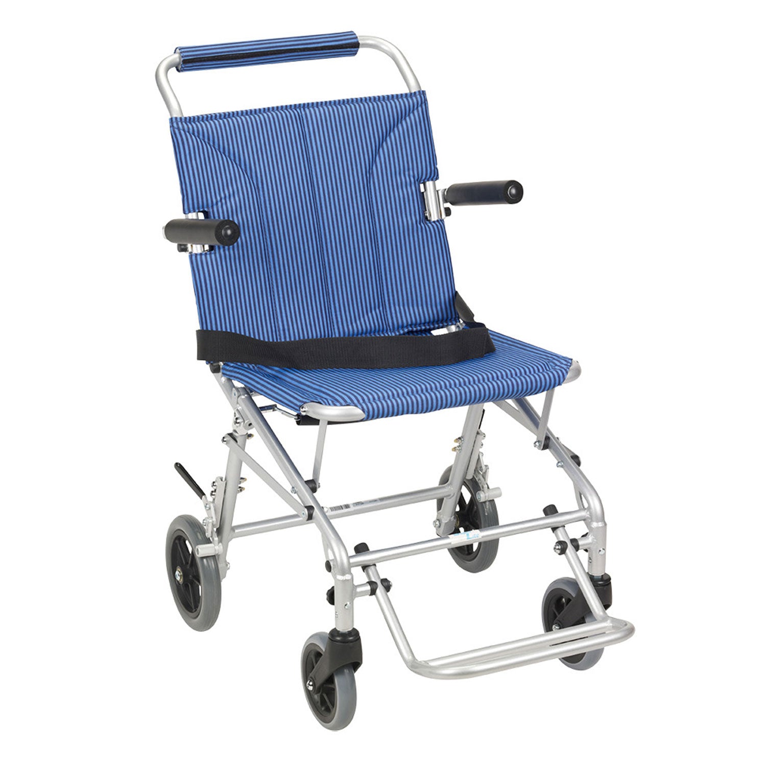 Drive Medical SL18 Super Light Foldable Wheeled Transport Chair with Carry Bag - VMInnovations