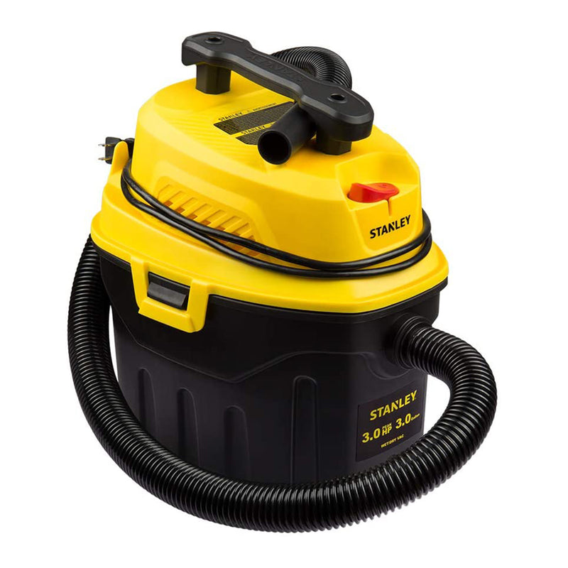 Stanley 3 Gallon 3 Max HP Portable Lightweight Wet/Dry Vacuum, Yellow (Open Box)