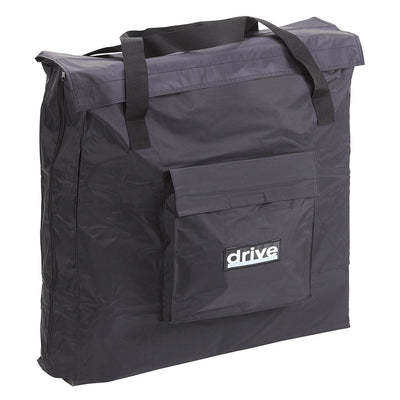 Drive Medical SL18 Super Light Foldable Wheeled Transport Chair with Carry Bag (For Parts)