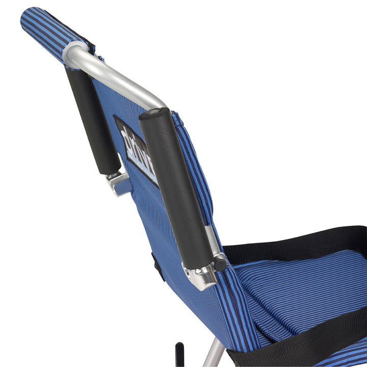 Drive Medical SL18 Super Light Foldable Wheeled Transport Chair with Carry Bag